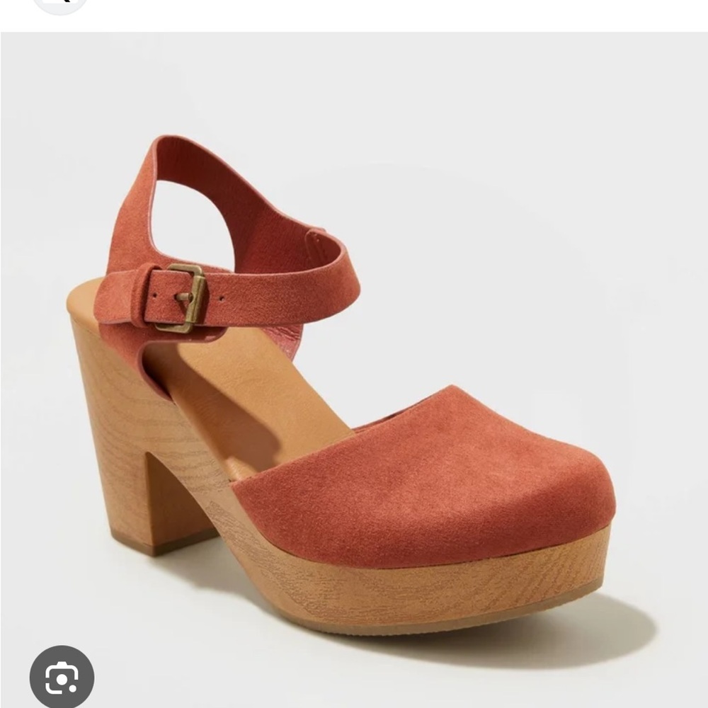 Universal Thread Burnt Orange Suede Clogs